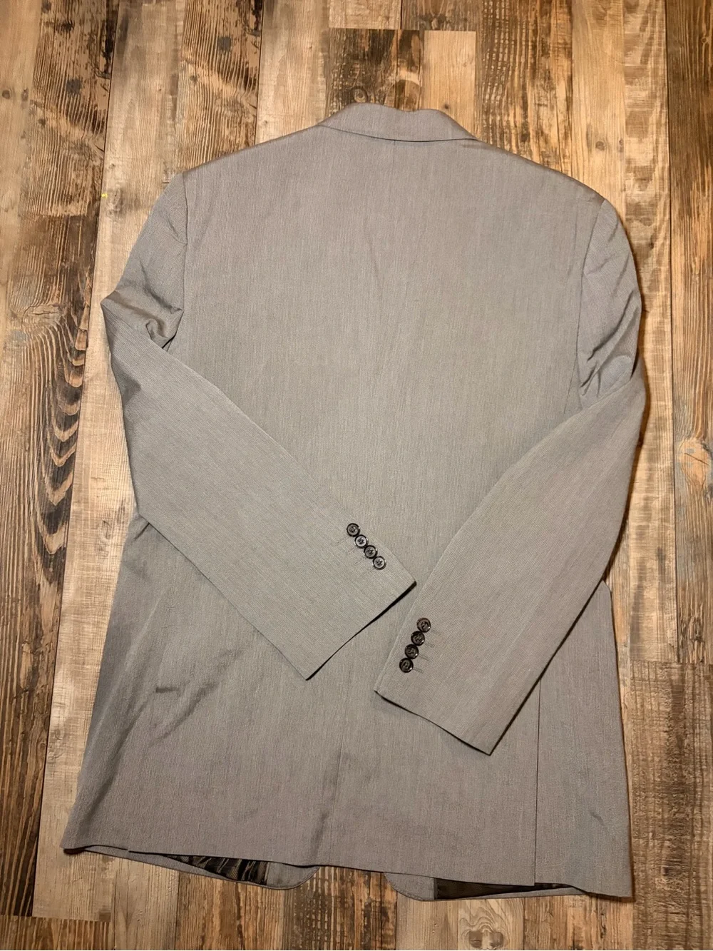 Savane Sport Coat Blazer Men’s 42L Gray 2 Button Classic Suit Jacket Long